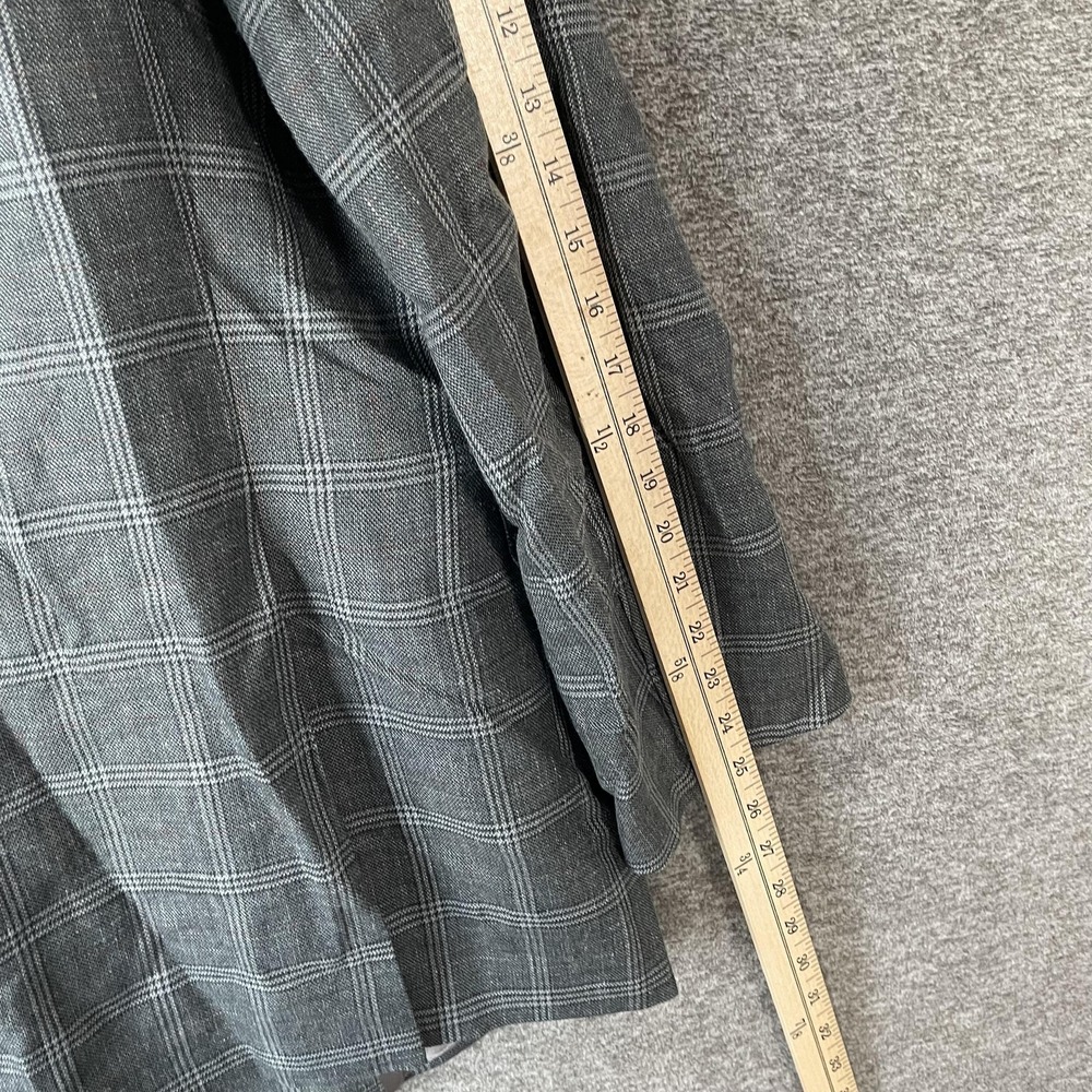 Faconnable Blazer Mens 44 Gray Check Wool Silk Linen Made Canada Sport Coat - Picture 7 of 10